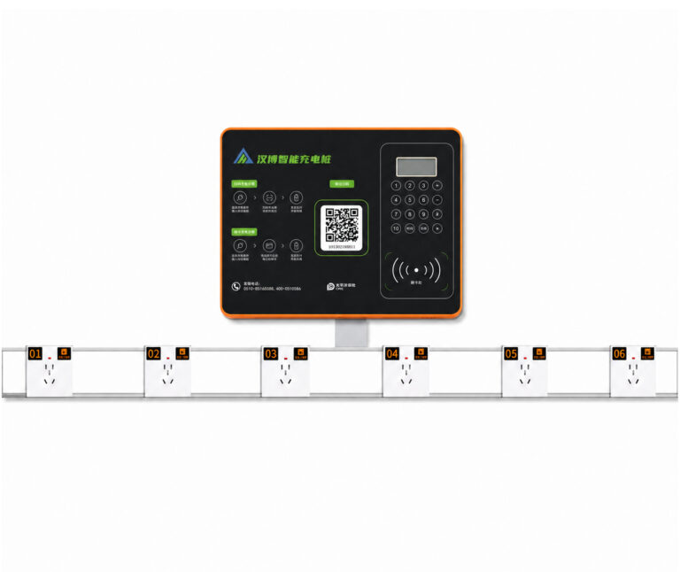 Commercial 10-port e-bike charging station