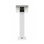Pedestal dual-port e-bike charging station