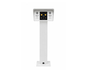 Pedestal dual-port e-bike charging station