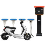 Outdoor 10-port electric bike charging station