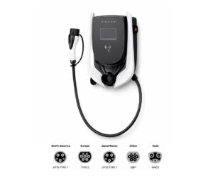 7kW commercial EV charging station with Type 2 cable