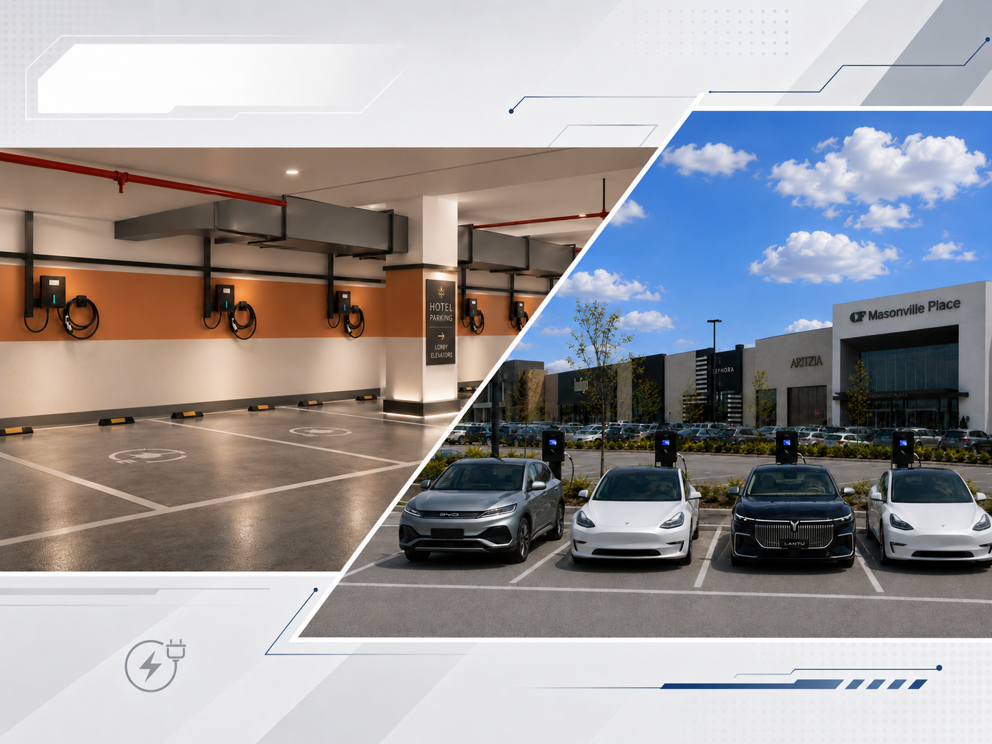 Commercial Parking 4 ac charging