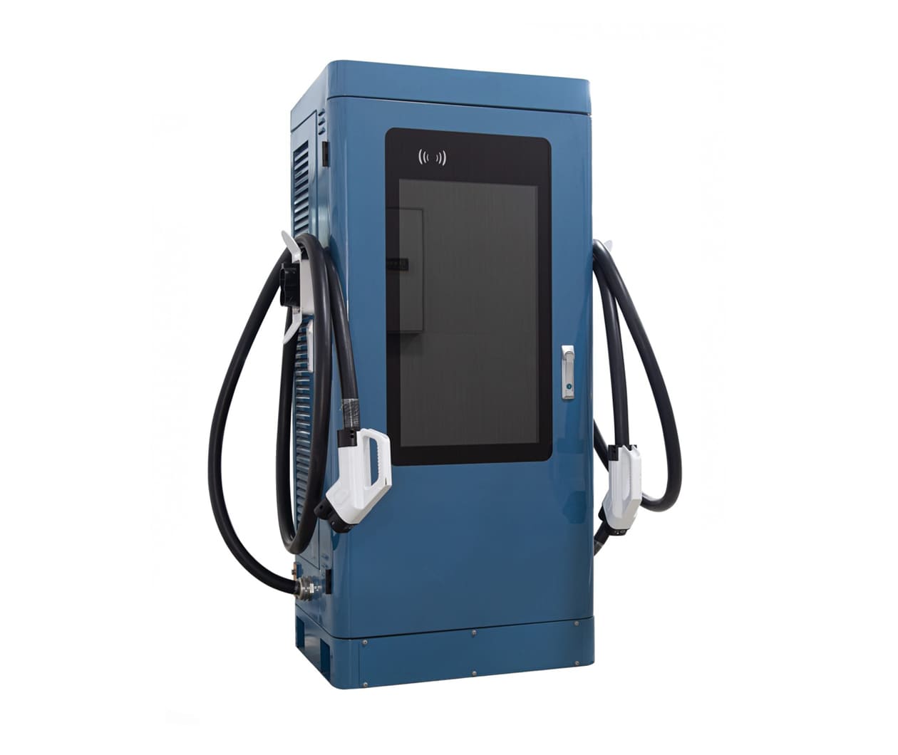 Dual charging connectors on 120kW DC fast charger
