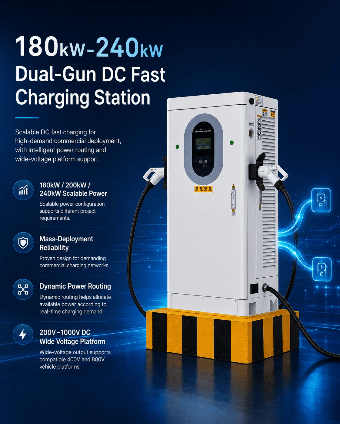 180kW-240kW Commercial DC Charging Station with Credit Card & RFID Payment 1 180kw 200kw 240kw dual gun dc charger