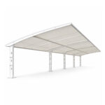 EV charging station canopy for commercial parking