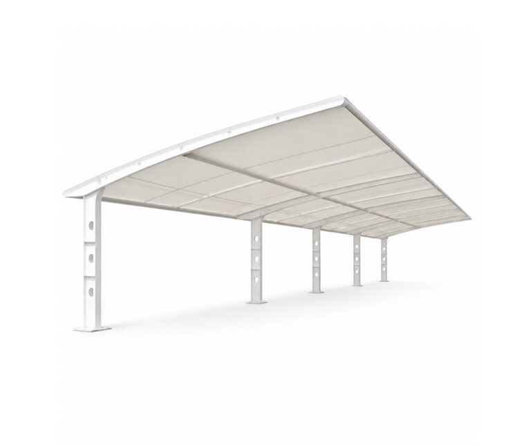 EV charging station canopy for commercial parking