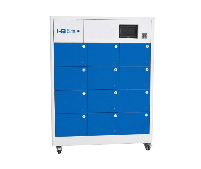 12-bay e-bike battery swapping cabinet automatic battery recognition