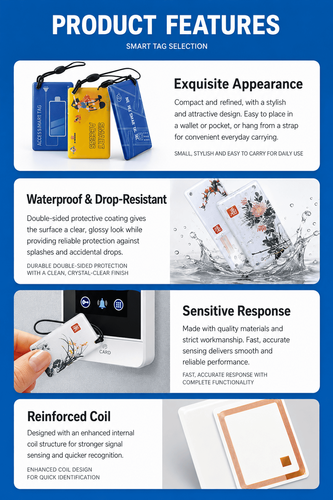 RFID Charging Card for EV & E-Bike Charging Stations 1 RFID card product features