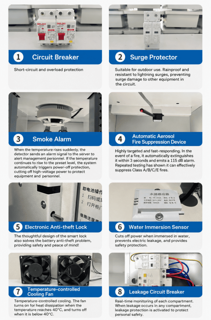 battery cabinet safety protection features