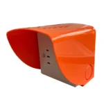 Weatherproof outlet cover for e-bike charging stations