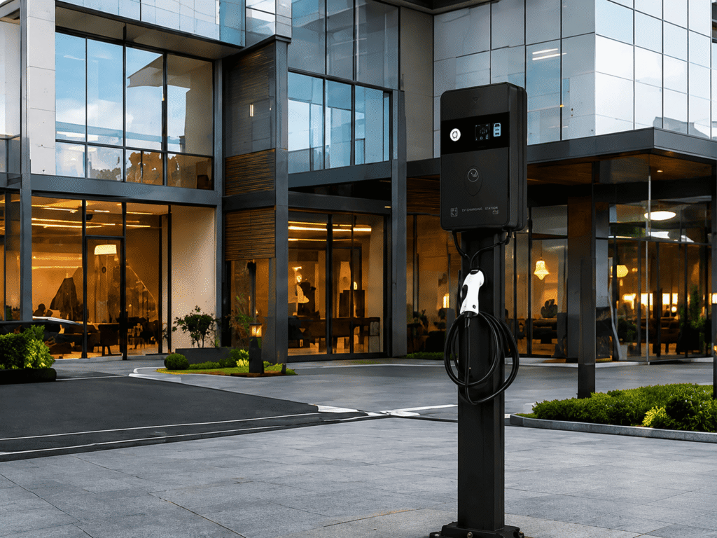 ec charger commercial plaza or hotel