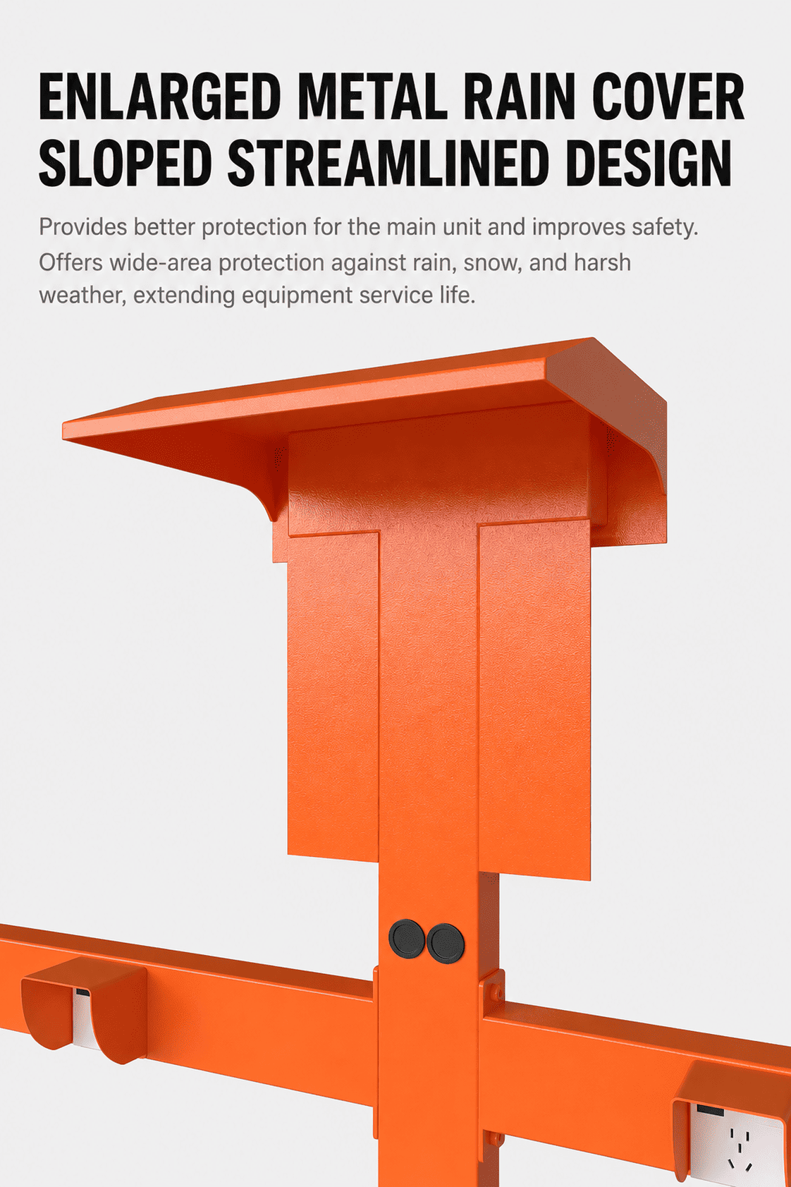 Heavy-Duty Pole Mounting Bracket for Multi-Port Electric Bike Chargers 1 rain cover