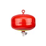 Ceiling-mounted automatic dry powder fire extinguisher for EV charging stations